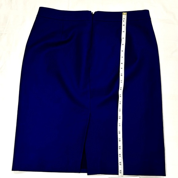 J.Crew No 2 Pencil Skirt Bright Blue Bi-stretch Women’s 10 - Picture 3 of 7